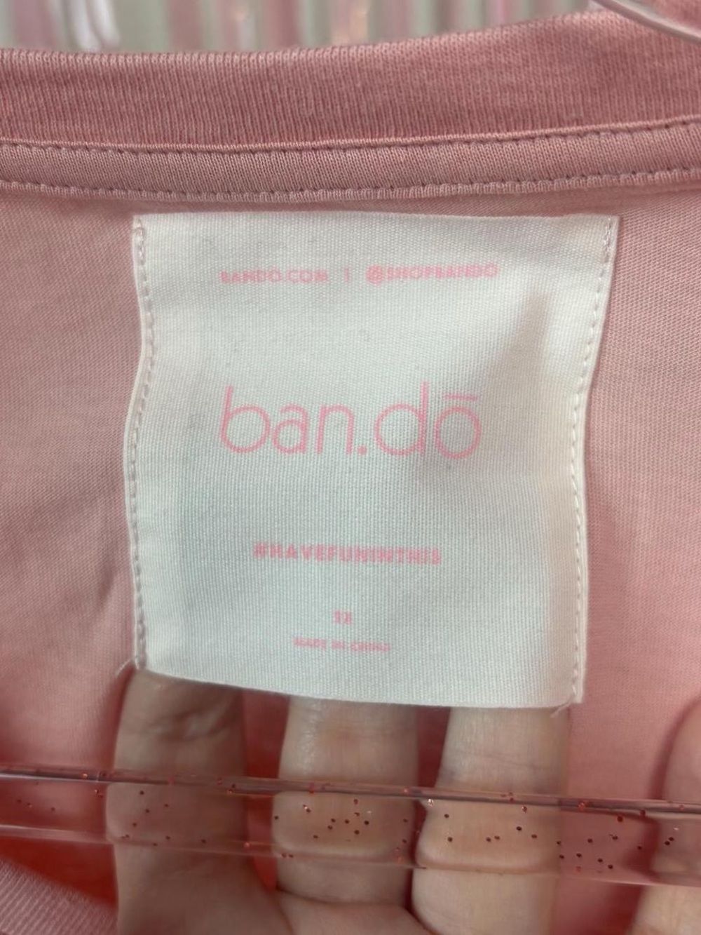 Like New ban.do Pink is My Power Color tee! 2x - Picture 3 of 4